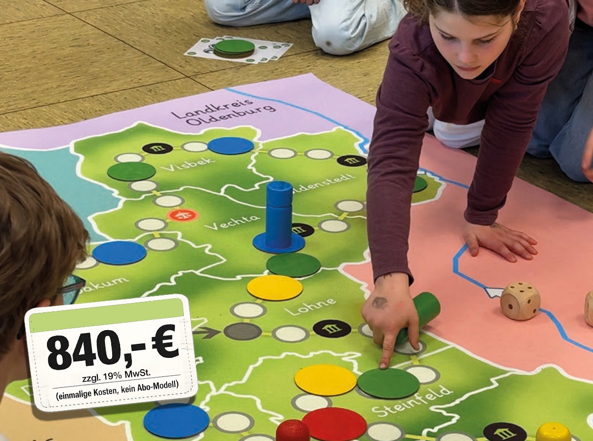 Spielteppich und Spielmaterial